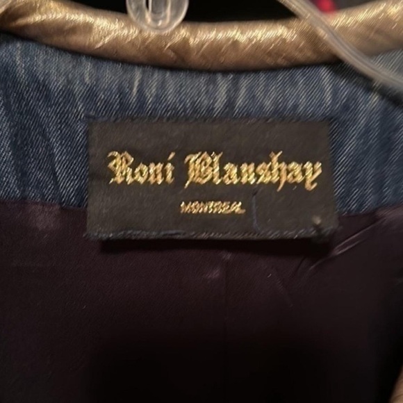 Vintage Roni  Blanshay Montreal Luxury Denim Jacket - Picture 4 of 4